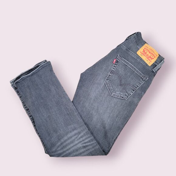 LEVI'S 511 Grey Armstrong Slim Fit Jeans W30 L30 Rise 9" Low Stretch Denim - Picture 10 of 10